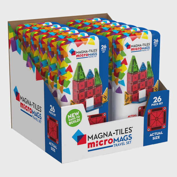 MAGNA-TILES - microMAGS Travel Set - 26 Piece Set - Sensory Kingdom