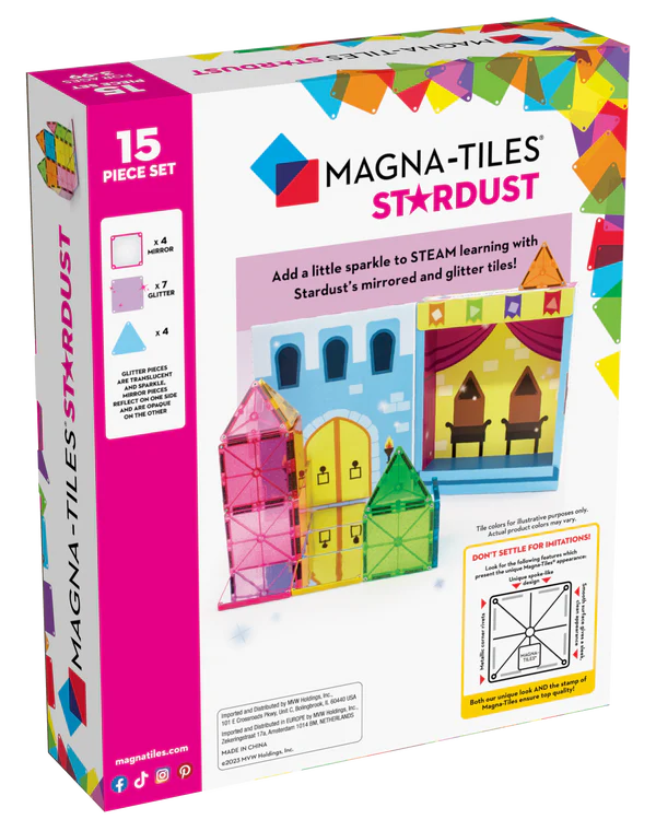 MAGNA-TILES - Stardust - 15 Piece Set