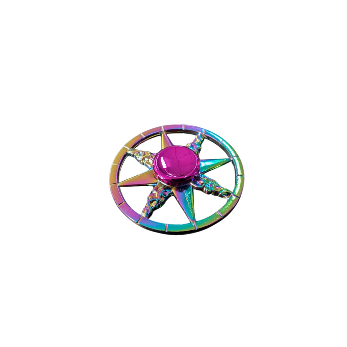 Oil Slick Metal Fidget Spinner - Varieties - Sensory Kingdom