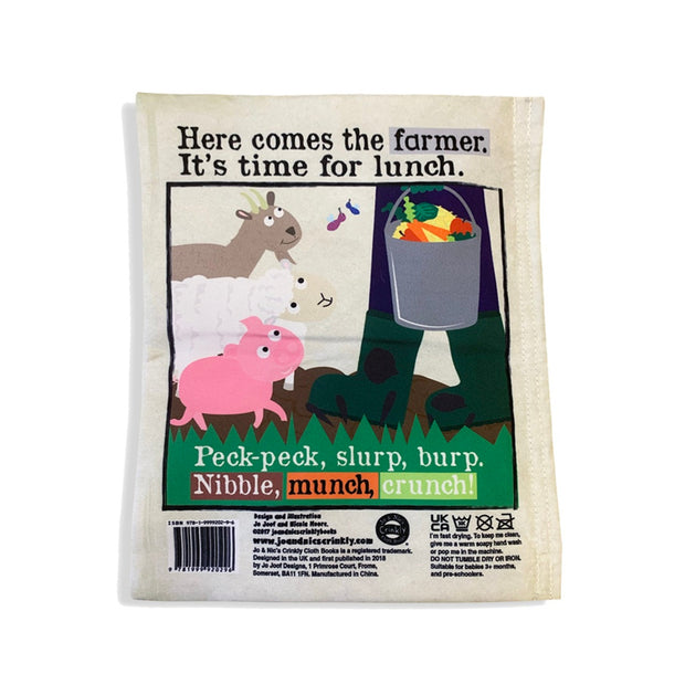 JO & NIC'S CRINKLY CLOTH BOOKS - FARM ANIMALS