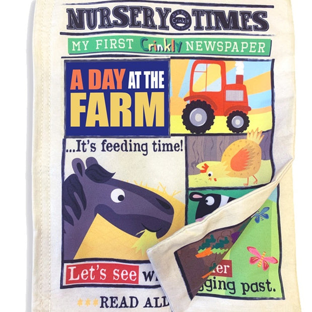 JO & NIC'S CRINKLY CLOTH BOOKS - FARM ANIMALS