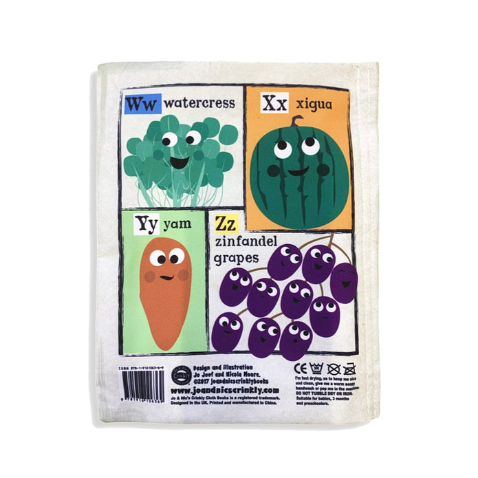 JO & NIC'S CRINKLY CLOTH BOOKS - FRUIT & VEG