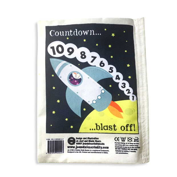 JO & NIC'S CRINKLY CLOTH BOOKS - SPACE COUNT