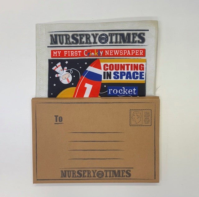 JO & NIC'S CRINKLY CLOTH BOOKS - SPACE COUNT