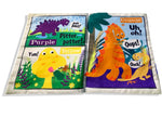 JO & NIC'S CRINKLY CLOTH BOOKS - RAINBOW DINOSAURS
