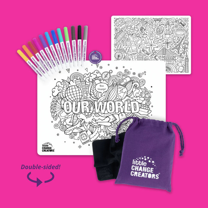 Re-FUN-able™ Colouring Set - OUR WORLD
