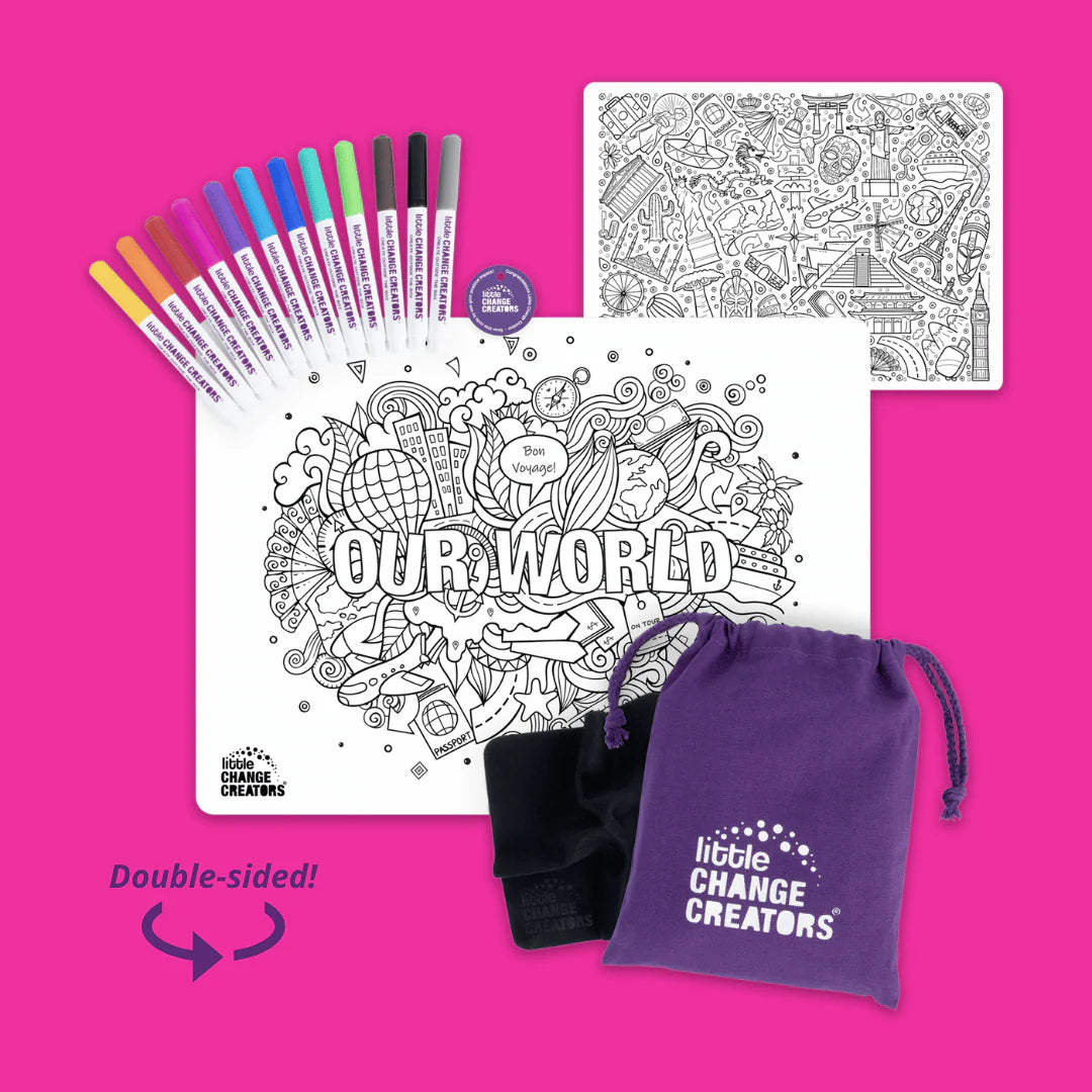 Re-FUN-able™ Colouring Set - OUR WORLD