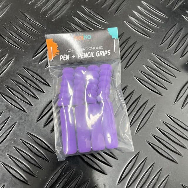 Pen & Pencil Grips By Kaiko - Purple
