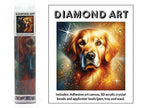 DIAMOND ART KIT 5D (30x30cm) – GOLDEN DOG