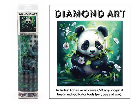DIAMOND ART KIT 5D (30x30cm) – PANDA