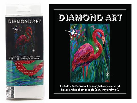 DIAMOND ART KIT 5D (15x20cm) – FLAMINGO