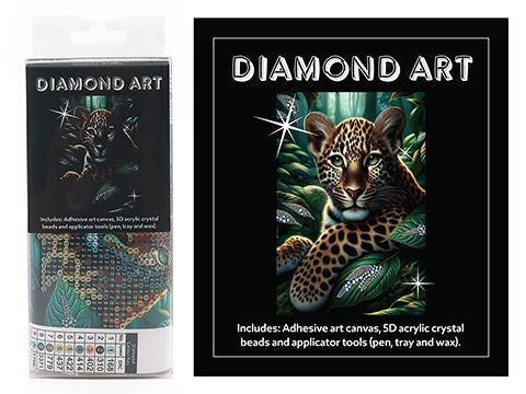 DIAMOND ART KIT 5D (15x20cm) – LEOPARD