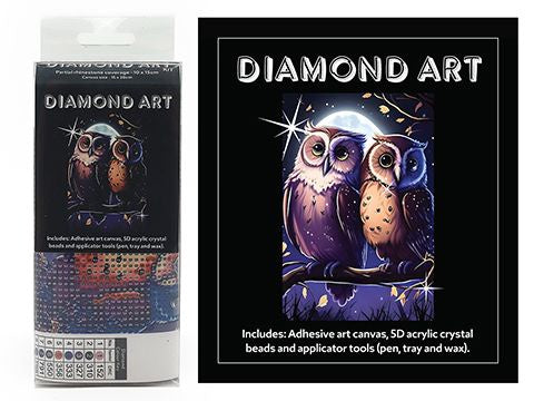 DIAMOND ART KIT 5D (15x20cm) – OWLS