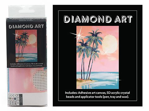 DIAMOND ART KIT 5D (15x20cm) – PALM TREES