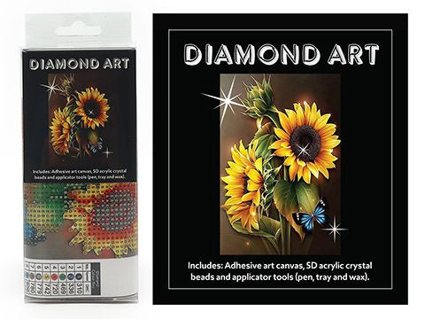 DIAMOND ART KIT 5D (15x20cm) – SUNFLOWERS