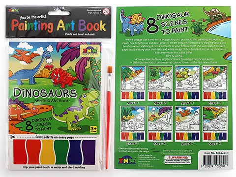 PAINTING ART BOOK (8xA5 SHEETS/BOOK) – DINOSAURS