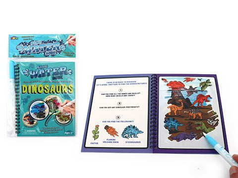 MAGIC WATER ART BOOK – DINOSAUR - Sensory Kingdom