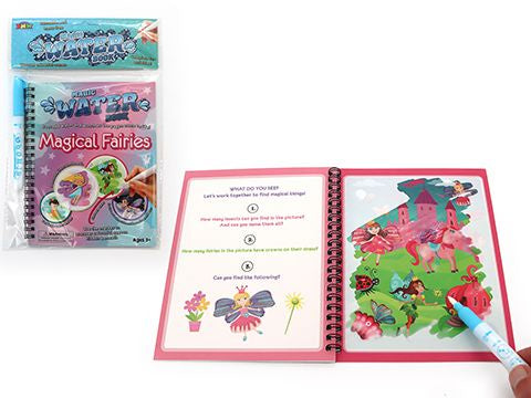 MAGIC WATER ART BOOK – FAIRY - Sensory Kingdom