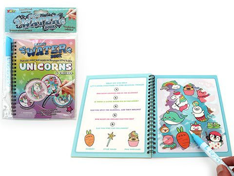 MAGIC WATER ART BOOK – UNICORN - Sensory Kingdom