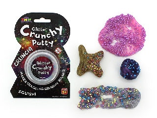 CRUNCHY PUTTY - GLITTER - 19G - Sensory Kingdom