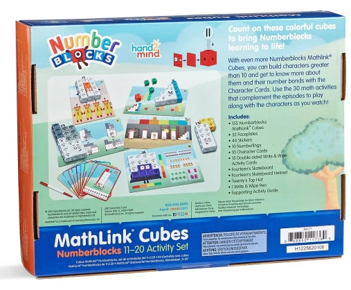Numberblocks MathLink® Cubes 11–20 Activity Set - Sensory Kingdom