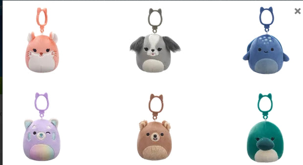 Squishmallows 3.5in Asst Clips - Sensory Kingdom