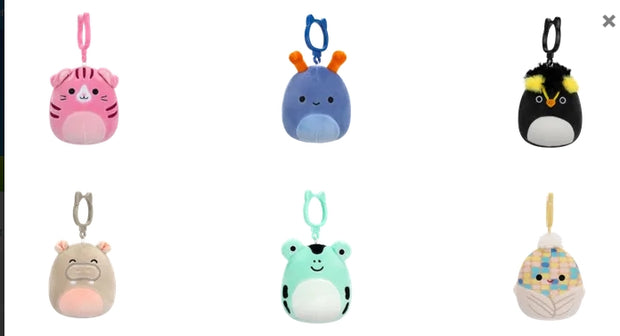 Squishmallows 3.5in Asst Clips - Sensory Kingdom