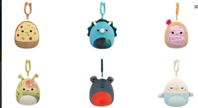 Squishmallows 3.5in Asst Clips - Sensory Kingdom