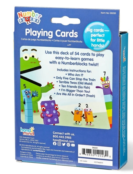 NUMBERBLOCKS® Playing Cards - Sensory Kingdom