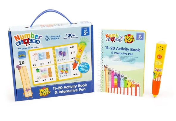 Hot Dots® Numberblocks® 11-20 Activity Book & Interactive Pen - Sensory Kingdom