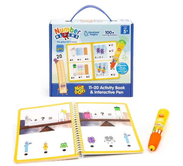 Hot Dots® Numberblocks® 11-20 Activity Book & Interactive Pen - Sensory Kingdom