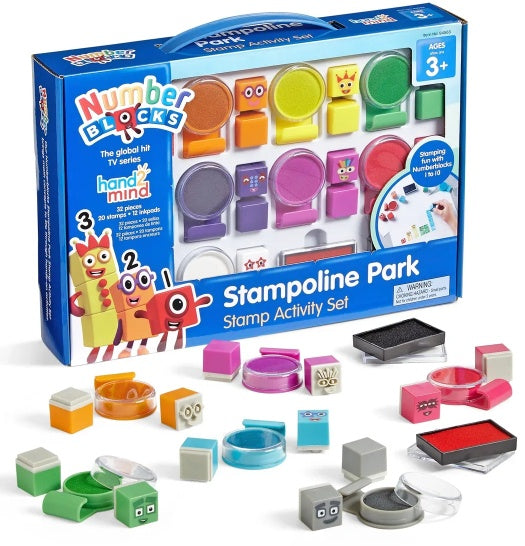 Numberblocks Stampoline Park Stamp Activity Set - Sensory Kingdom
