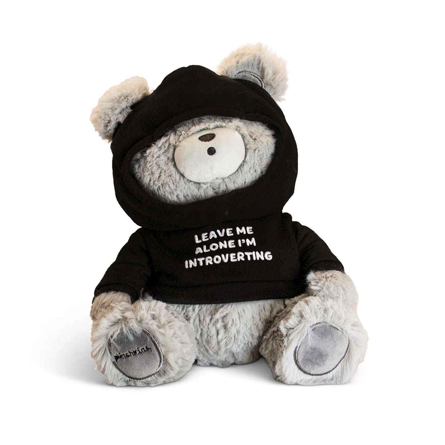 Teddy Bear Plushie - Leave Me Alone. I'm Introverting - Sensory Kingdom