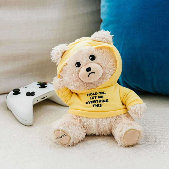 Teddy Bear Plushie - Let Me Overthink This - Sensory Kingdom