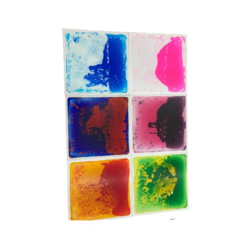 Square Liquid Tiles Set of 6 - Sensory Kingdom