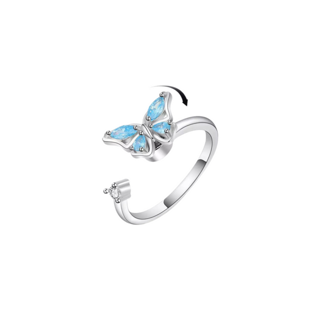 Butterfly Fidget Ring - Adjustable - Sensory Kingdom