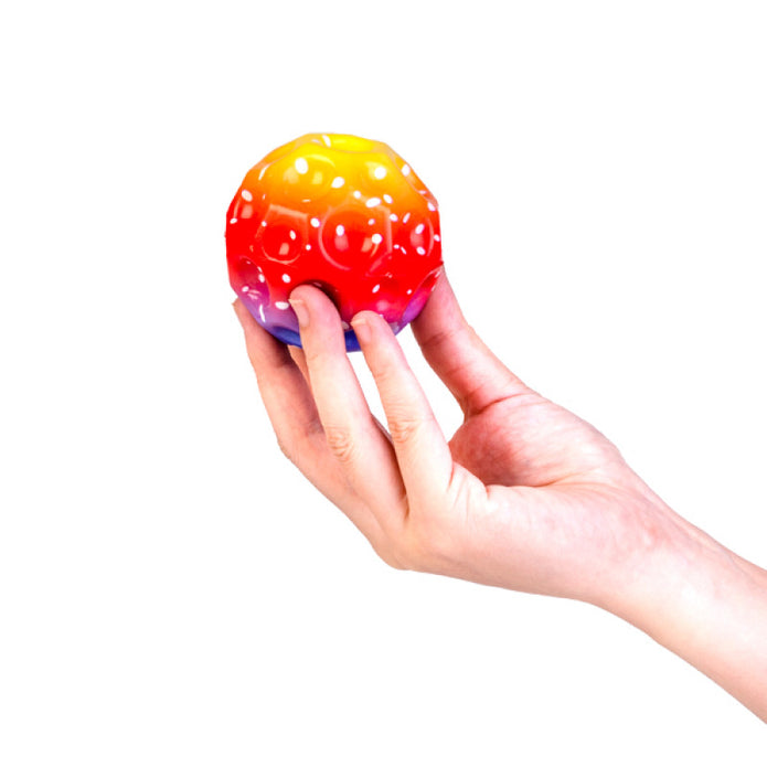 Bouncing Rainbow Asteroid Ball - Sensory Kingdom
