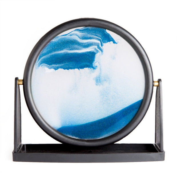 Round Blue Sand Art - Sensory Kingdom