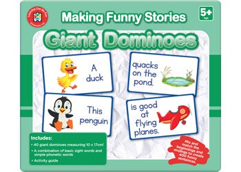 Making Funny Stories Giant Dominoes - Sensory Kingdom