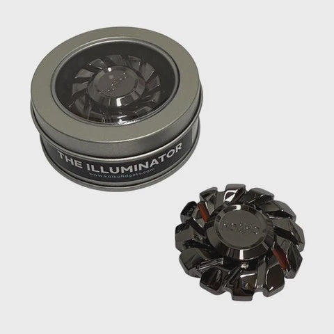The Illuminator Weighted GLOW Spinner by Kaiko -Gunmetal