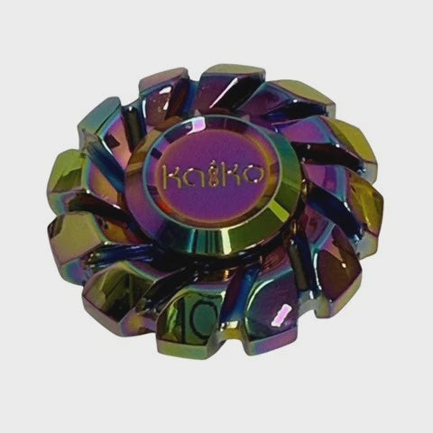 The Illuminator Weighted GLOW Spinner by Kaiko - Oil Slick