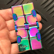 INFINITY Cube in Oil Slick 165grams By Kaiko Fidgets
