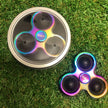 Pop It Metal Oil Slick Spinner - Sensory Kingdom