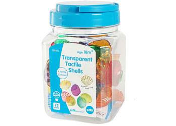 Transparent Tactile Shells - 72 Pieces
