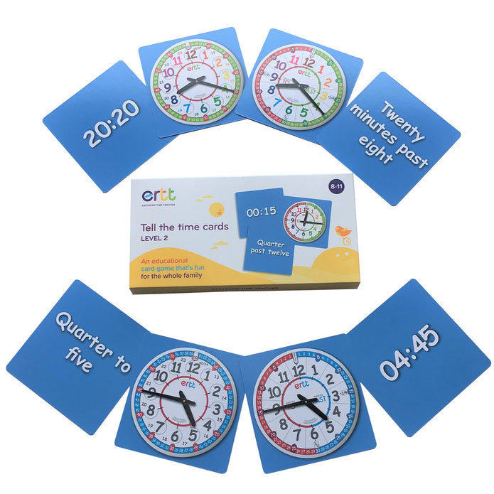 Time Teach Playing Cards Level 2 - Sensory Kingdom
