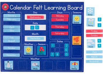 Felt Learning Board- Varieties - Sensory Kingdom