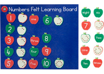 Felt Learning Board- Varieties - Sensory Kingdom