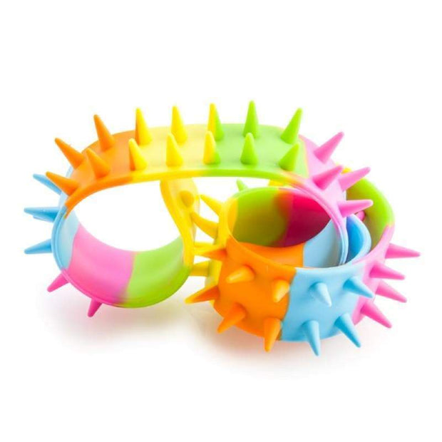 Rainbow Spiky Snap Bracelet - Sensory Kingdom
