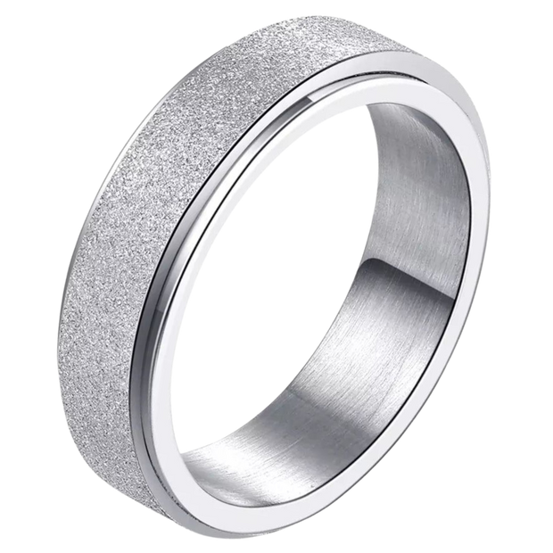 Fidget Ring - Glitter Silver - Sensory Kingdom