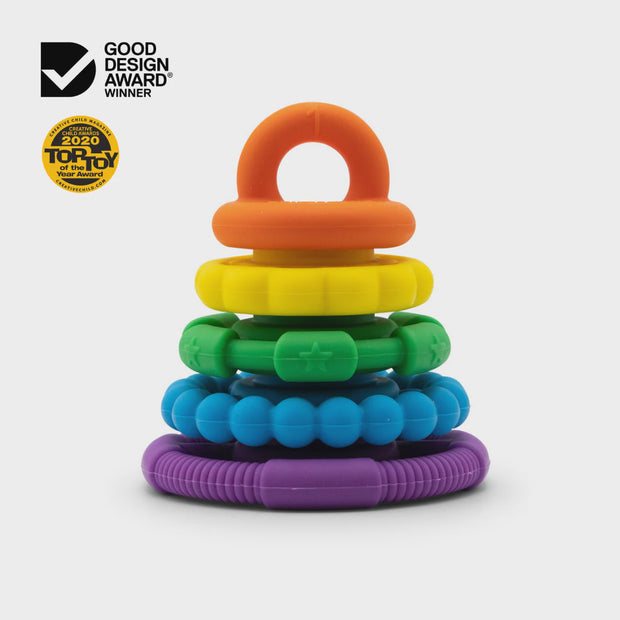 Stacker and Teether - Rainbow - Sensory Kingdom